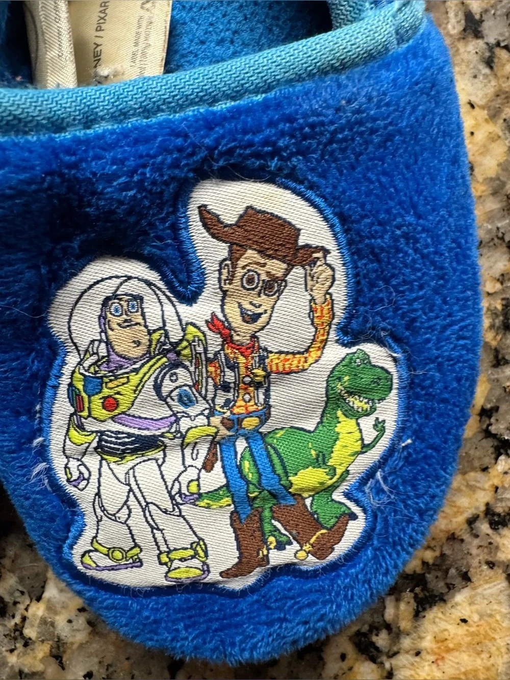 💙 Disney Pixar Toy Story Toddler Slippers Buzz Woody Rex Size 9/10